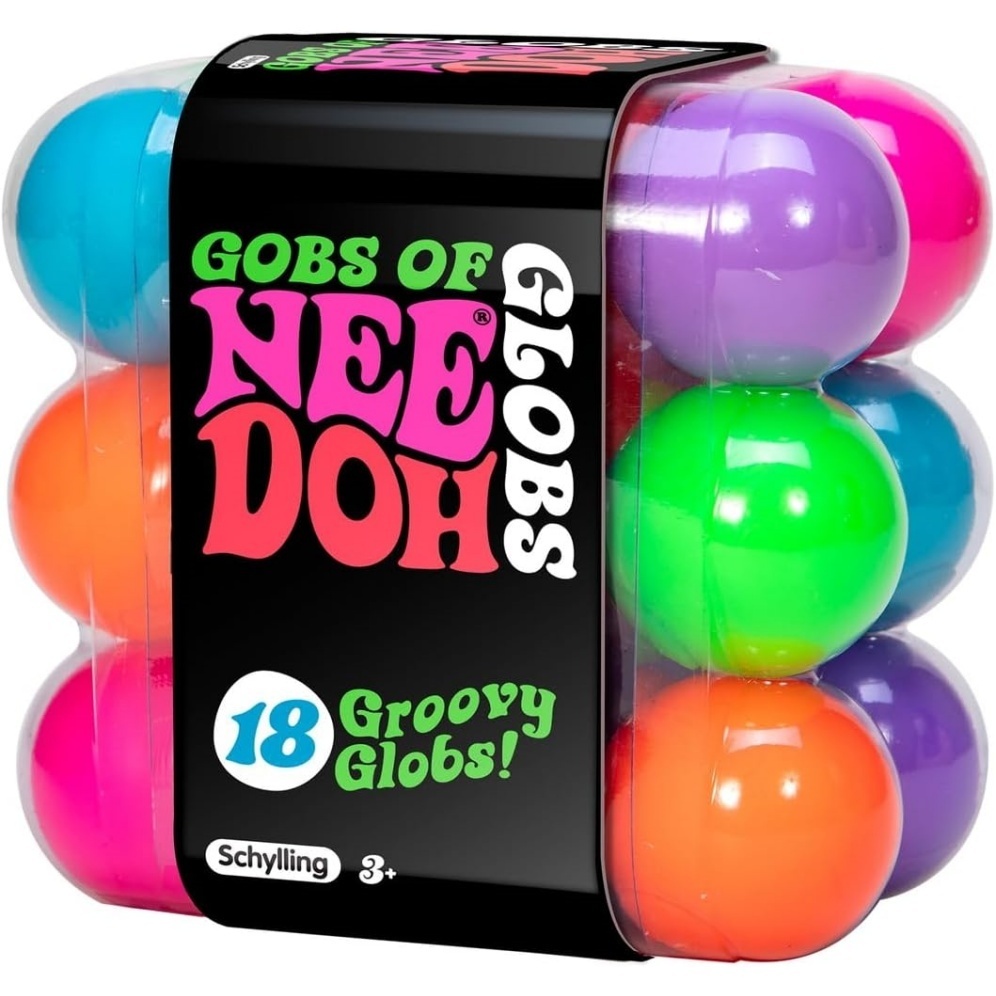 NeeDoh Teenie Globs - Mini Sensory Balls - 18 Pack