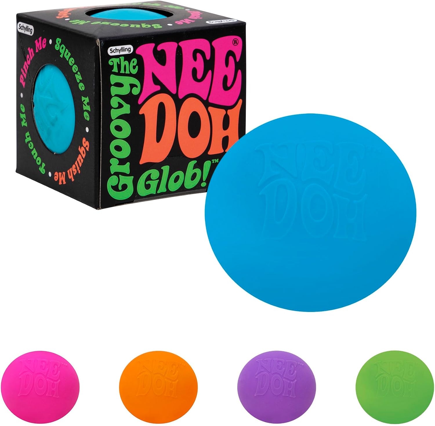 Schylling NeeDoh Original - Sensory Fidget Toy - Assorted Colors - Ages 3 to Adult . 1 Count ( Pack of 1)